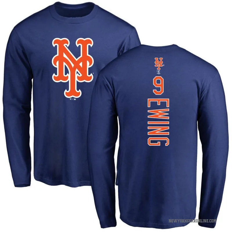 A.J. Ewing Youth Royal New York Mets Backer Long Sleeve T-Shirt -