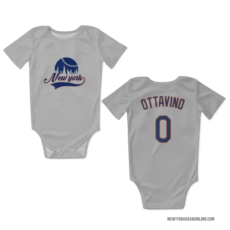 Adam Ottavino  Gray New York Mets  Newborn & Infant Bodysuit