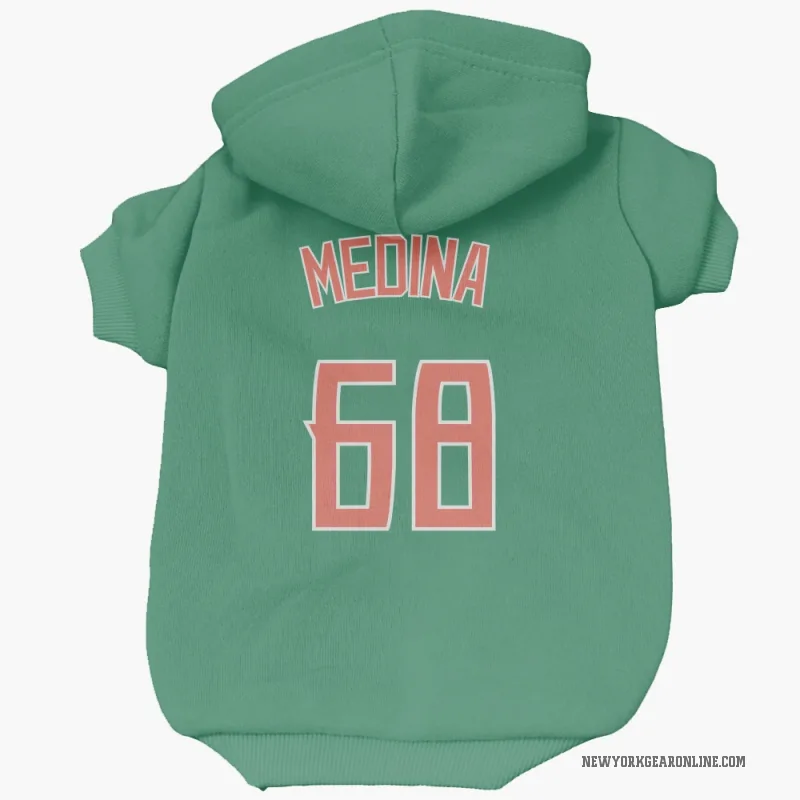 Adonis Medina  Green New York Mets  Cat & Dog Pet Hoodie