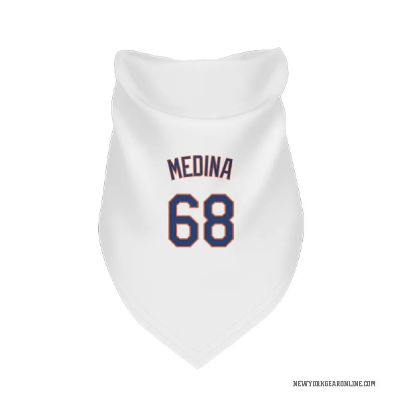 Adonis Medina  White New York Mets  Cat & Dog Pet Bandana