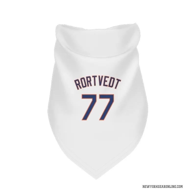 Ben Rortvedt  White New York Mets  Cat & Dog Pet Bandana