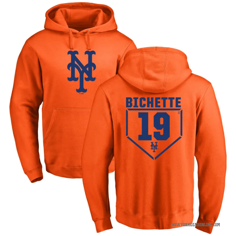 Bo Bichette Men's Orange New York Mets Branded RBI Pullover Hoodie -