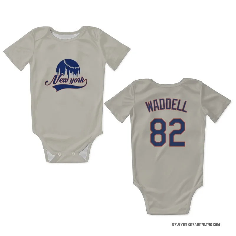 Brandon Waddell  Cream New York Mets  Newborn & Infant Bodysuit