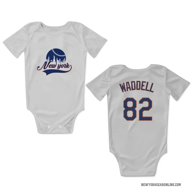 Brandon Waddell  White New York Mets  Newborn & Infant Bodysuit