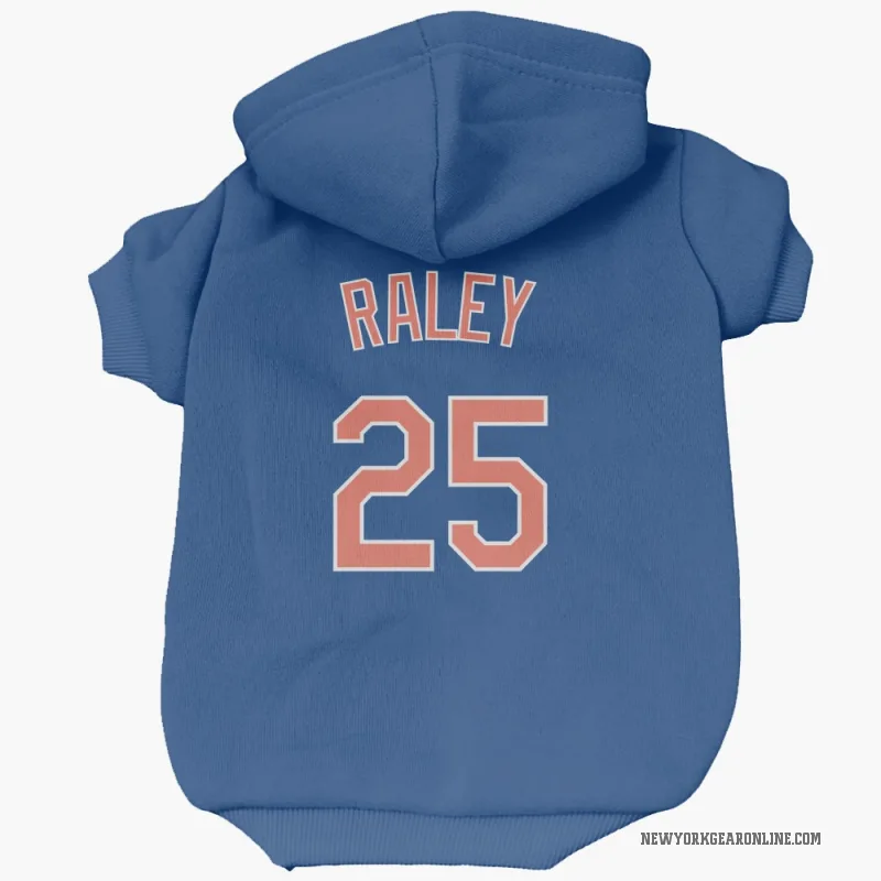 Brooks Raley  Royal New York Mets  Cat & Dog Pet Hoodie