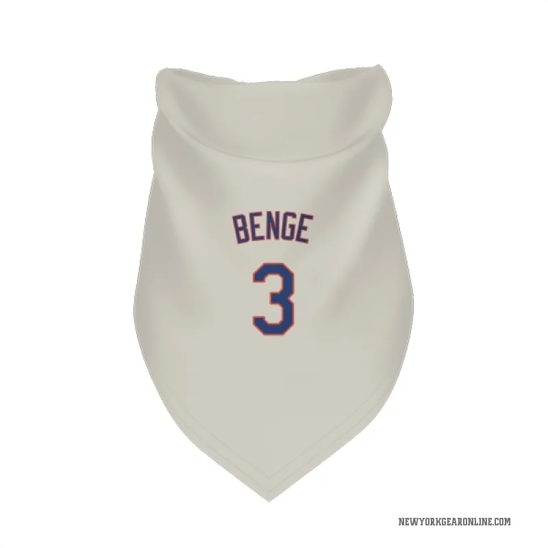 Carson Benge  Cream New York Mets  Cat & Dog Pet Bandana