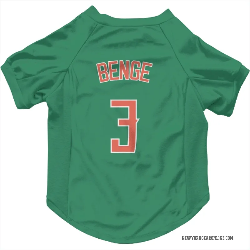 Carson Benge  Green New York Mets  Cat & Dog Pet Jersey