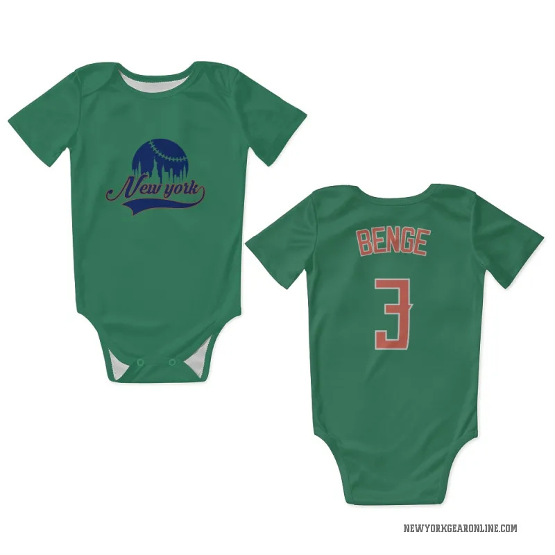 Carson Benge  Green New York Mets  Newborn & Infant Bodysuit