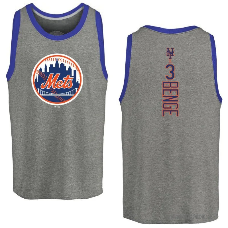 Carson Benge Men's Ash New York Mets Backer Tank Top -