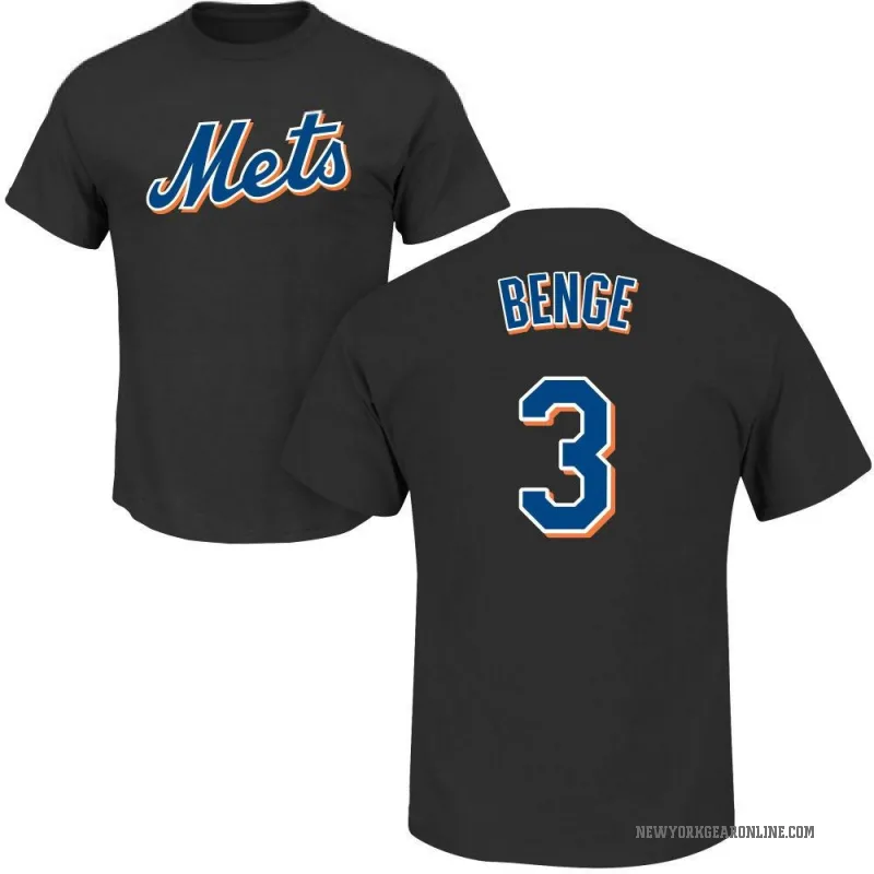 Carson Benge Men's Black New York Mets Roster T-Shirt -