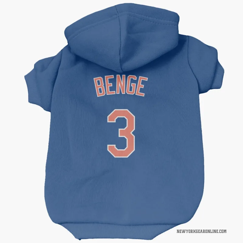 Carson Benge  Royal New York Mets  Cat & Dog Pet Hoodie