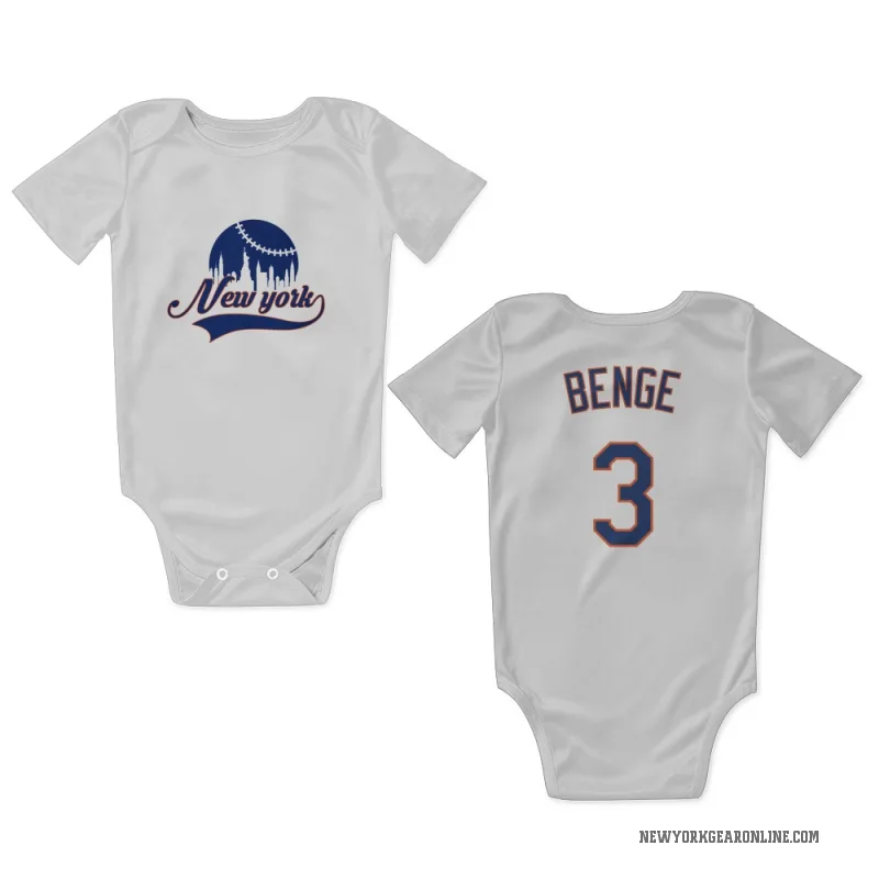 Carson Benge  White New York Mets  Newborn & Infant Bodysuit