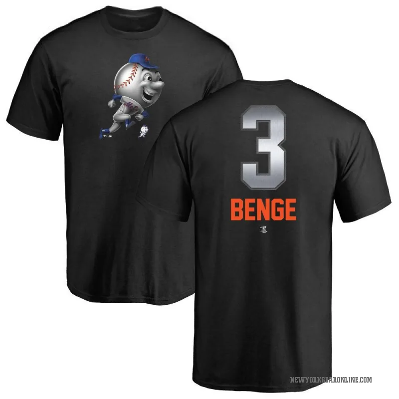 Carson Benge Youth Black New York Mets Midnight Mascot T-Shirt -