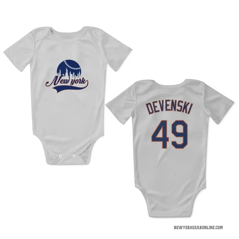 Chris Devenski  White New York Mets  Newborn & Infant Bodysuit