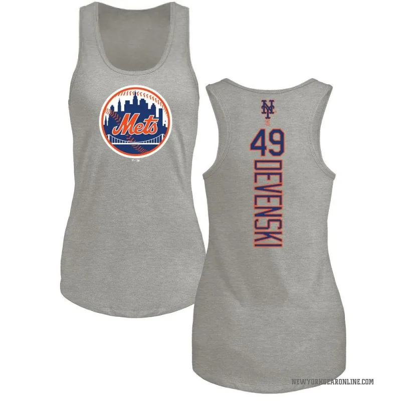 Chris Devenski Women's Ash New York Mets Backer Tank Top -