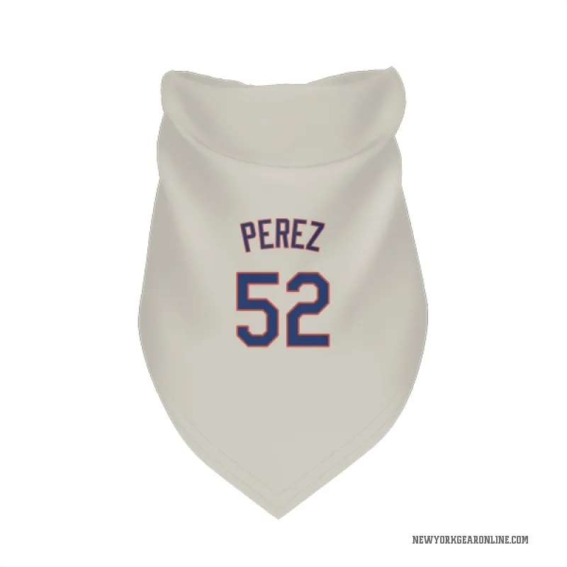 Cionel Perez  Cream New York Mets  Cat & Dog Pet Bandana