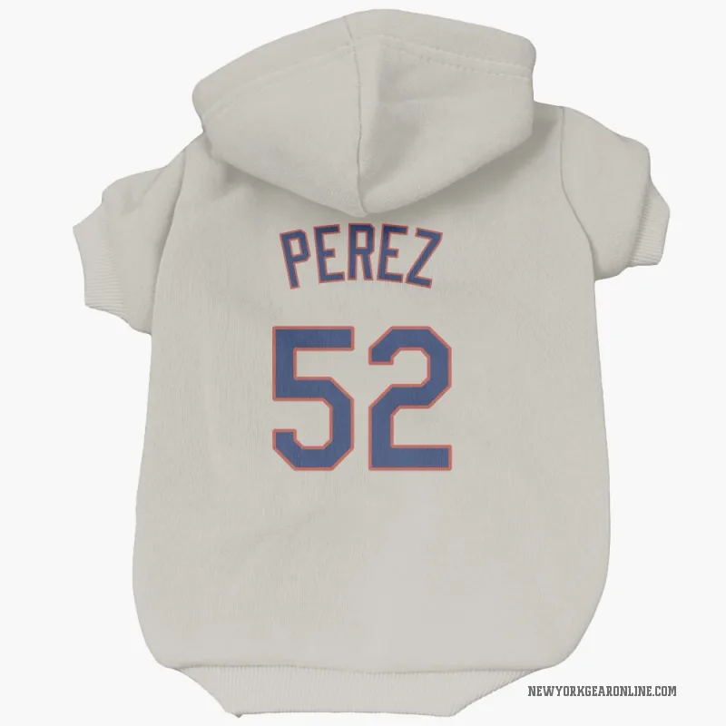 Cionel Perez  Cream New York Mets  Cat & Dog Pet Hoodie