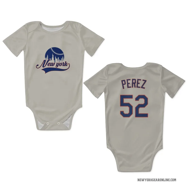 Cionel Perez  Cream New York Mets  Newborn & Infant Bodysuit