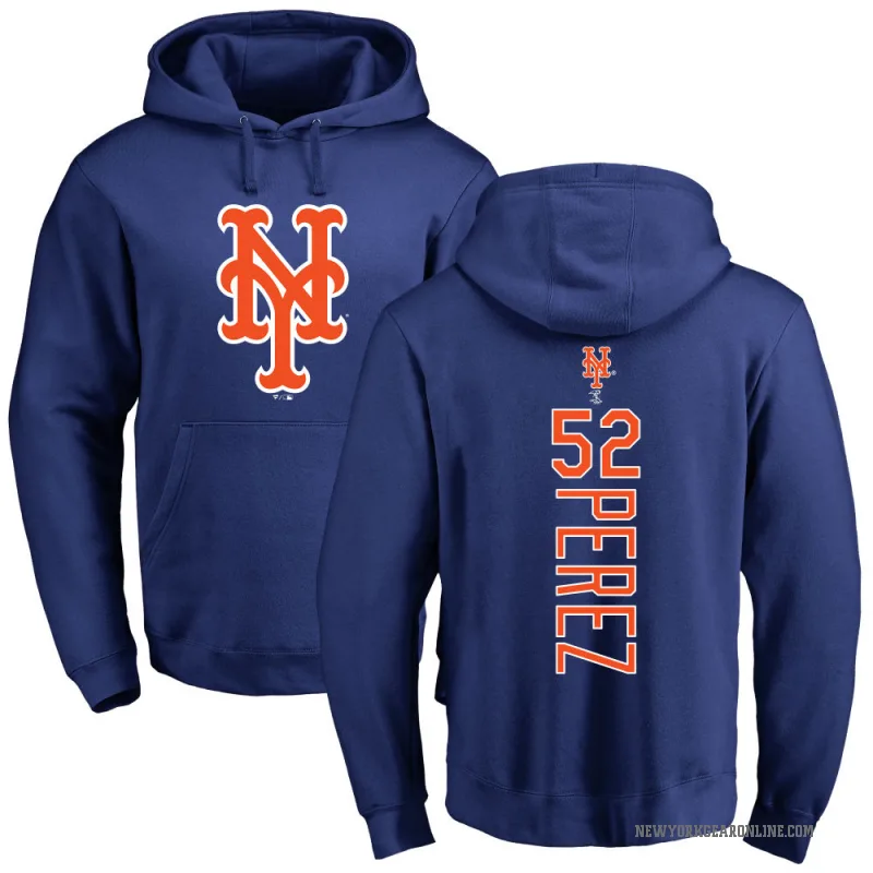 Cionel Perez Men's Royal New York Mets Backer Pullover Hoodie