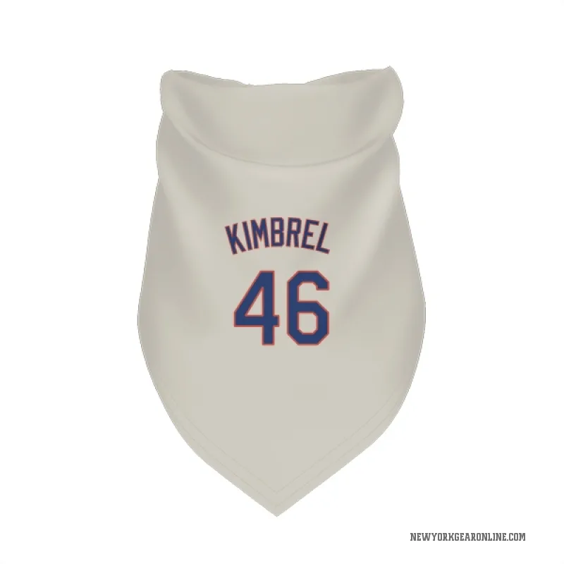 Craig Kimbrel  Cream New York Mets  Cat & Dog Pet Bandana