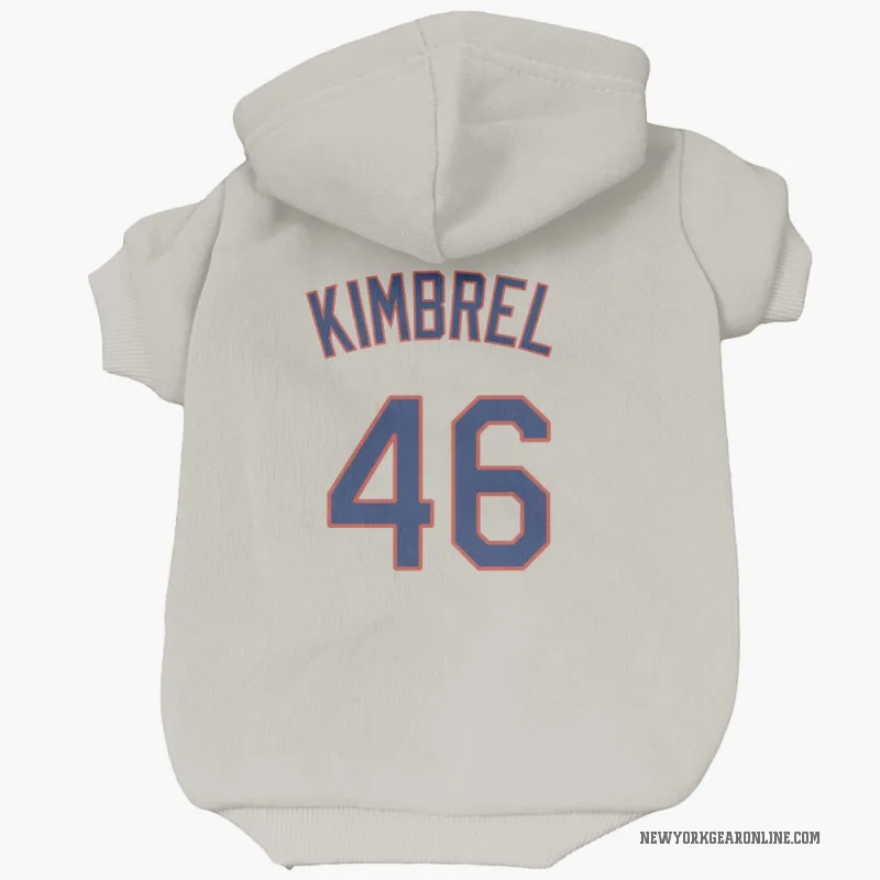 Craig Kimbrel  Cream New York Mets  Cat & Dog Pet Hoodie