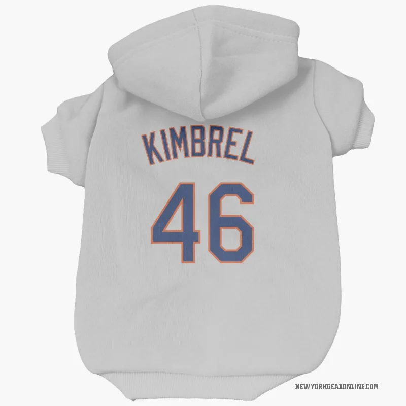 Craig Kimbrel  Gray New York Mets  Cat & Dog Pet Hoodie