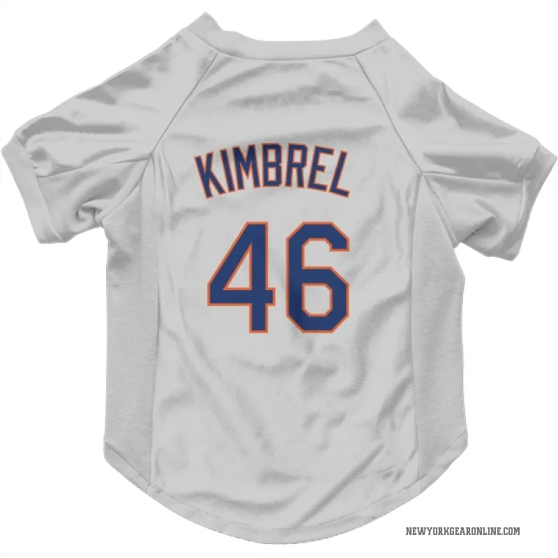 Craig Kimbrel  Gray New York Mets  Cat & Dog Pet Jersey