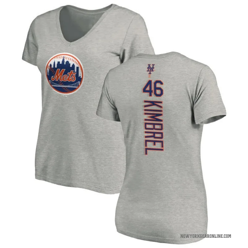 Craig Kimbrel Women's Ash New York Mets Backer Slim Fit T-Shirt -
