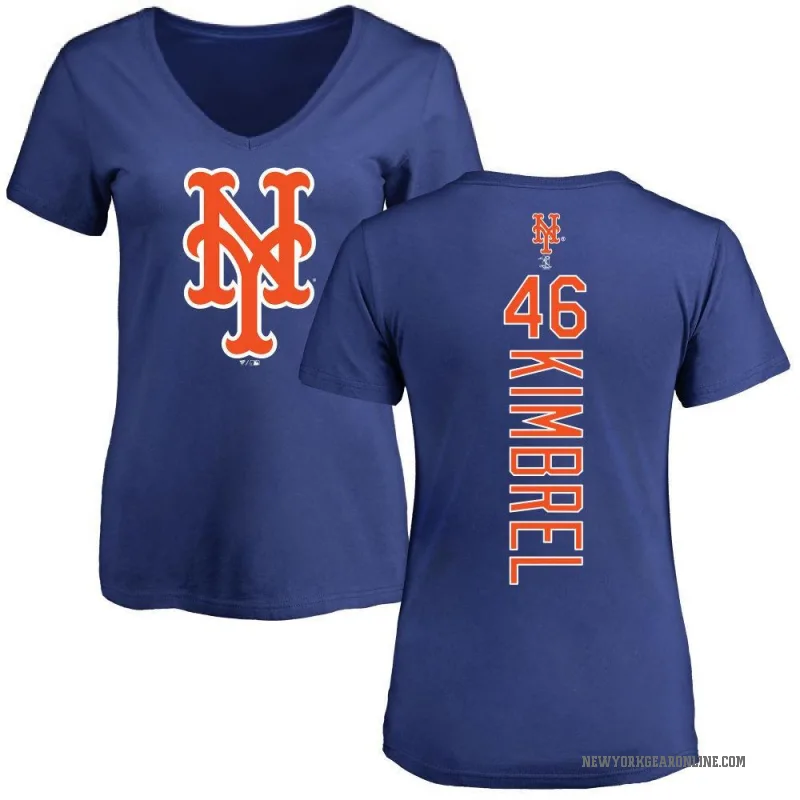 Craig Kimbrel Women's Royal New York Mets Backer Slim Fit T-Shirt -