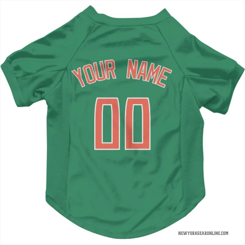 Custom  Green New York Mets   Cat & Dog Pet Jersey
