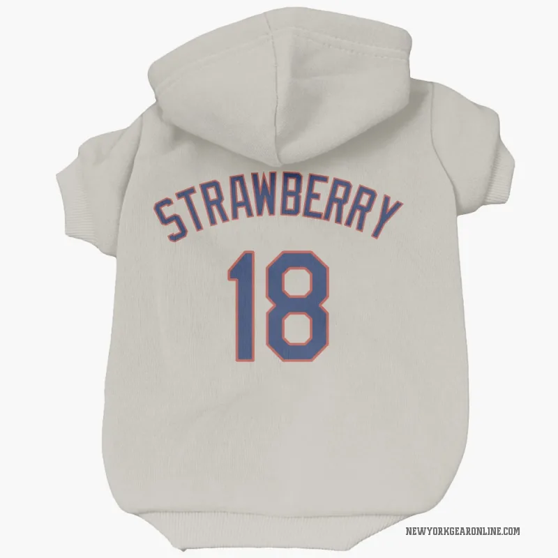 Darryl Strawberry  Cream New York Mets  Cat & Dog Pet Hoodie