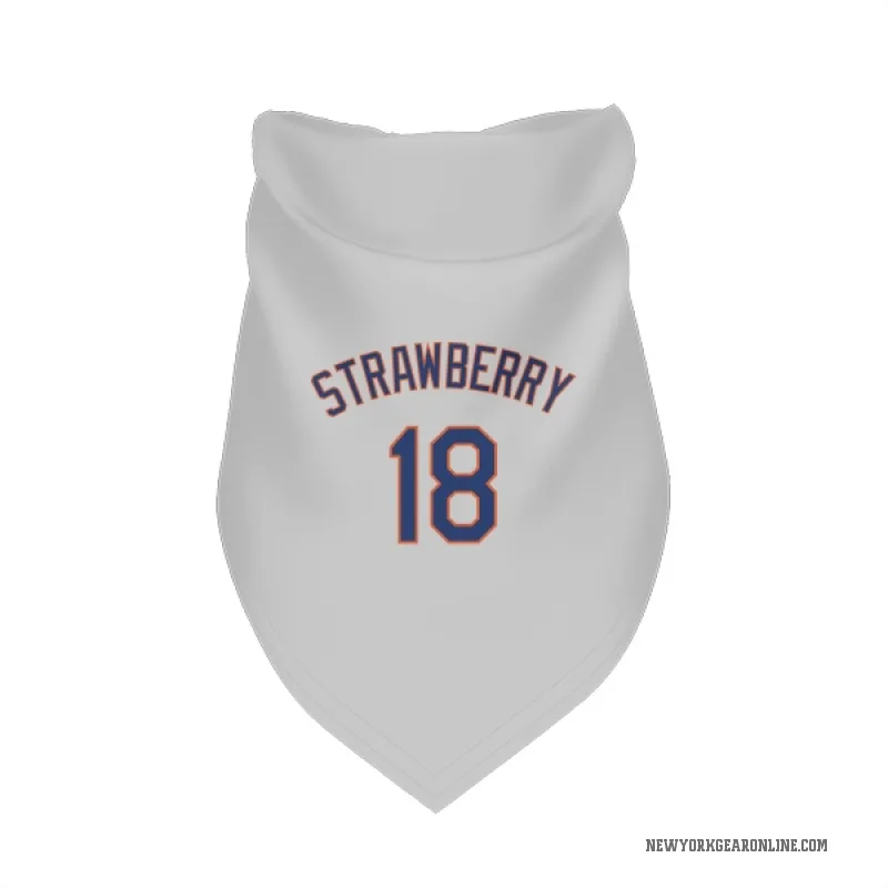 Darryl Strawberry  Gray New York Mets  Cat & Dog Pet Bandana