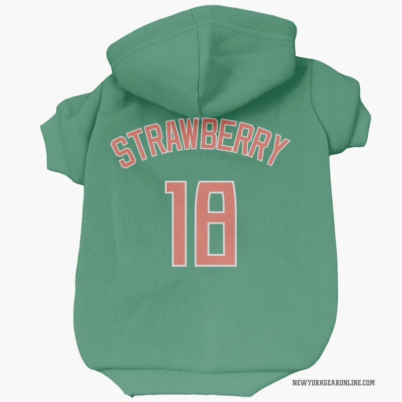 Darryl Strawberry  Green New York Mets  Cat & Dog Pet Hoodie