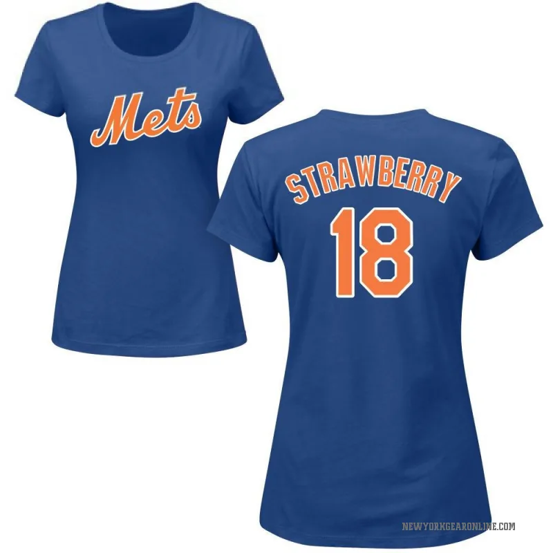Darryl Strawberry Women's Royal New York Mets Roster T-Shirt -