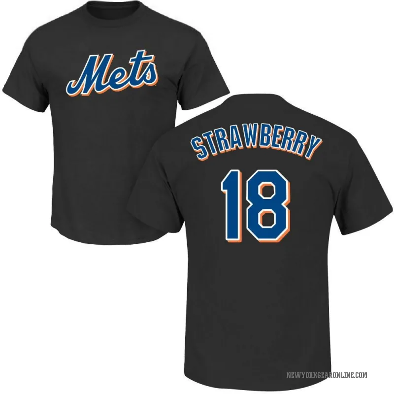 Darryl Strawberry Youth Black New York Mets Roster T-Shirt -