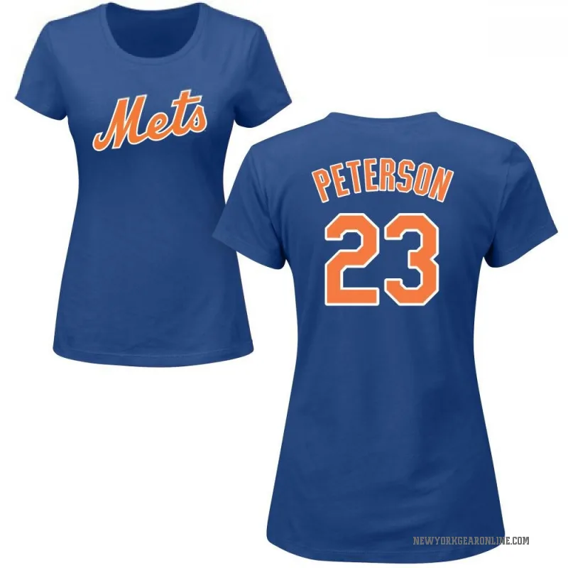 David Peterson Women's Royal New York Mets Roster T-Shirt -