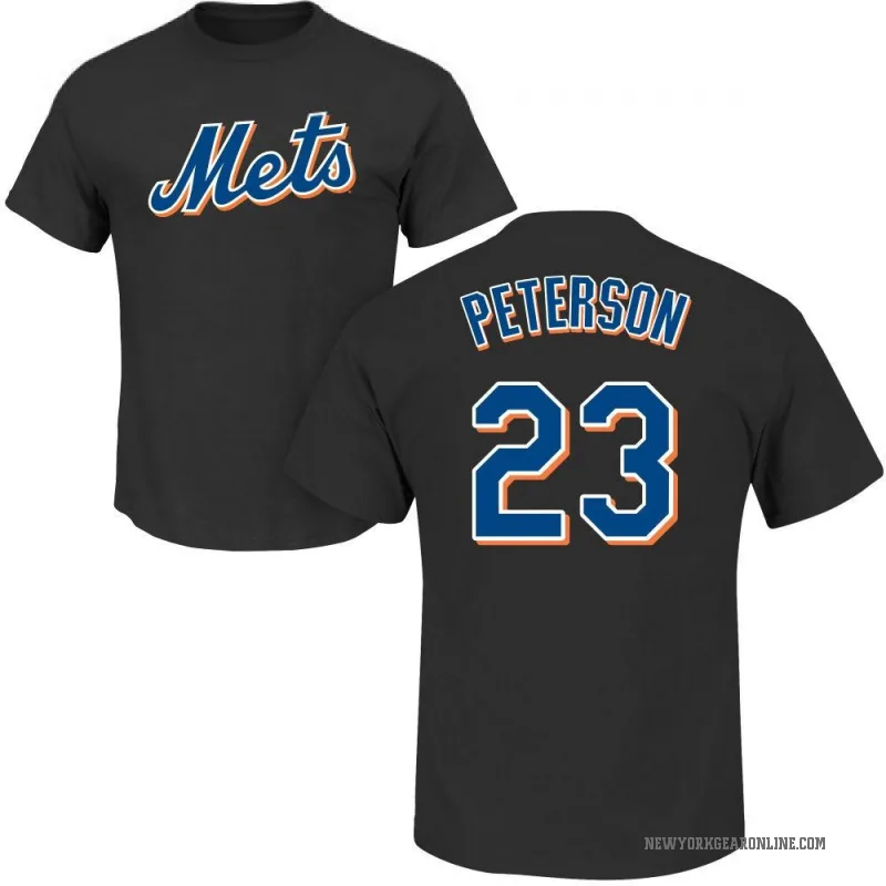 David Peterson Youth Black New York Mets Roster T-Shirt -