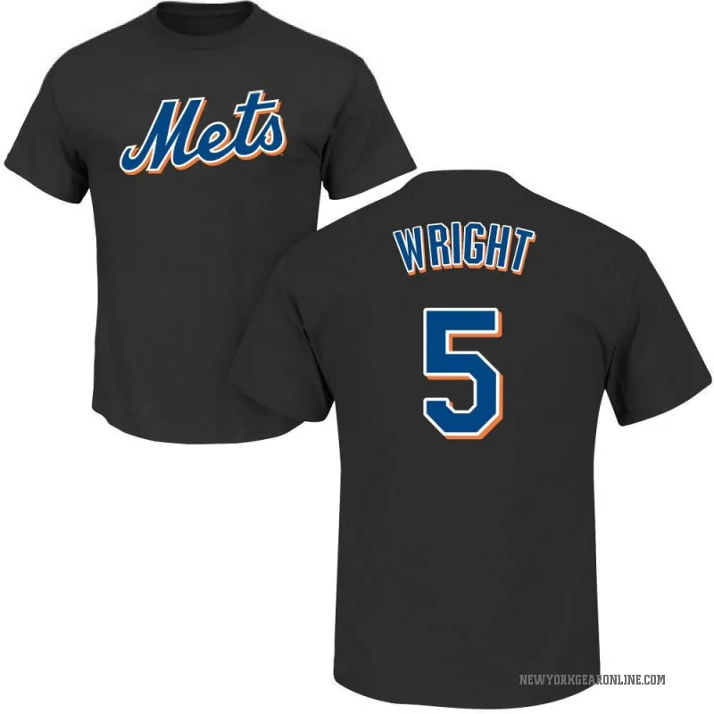 David Wright Men's Black New York Mets Roster T-Shirt -