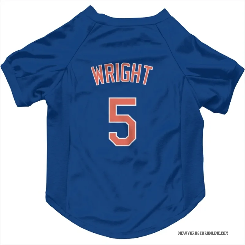 David Wright  Royal New York Mets  Cat & Dog Pet Jersey