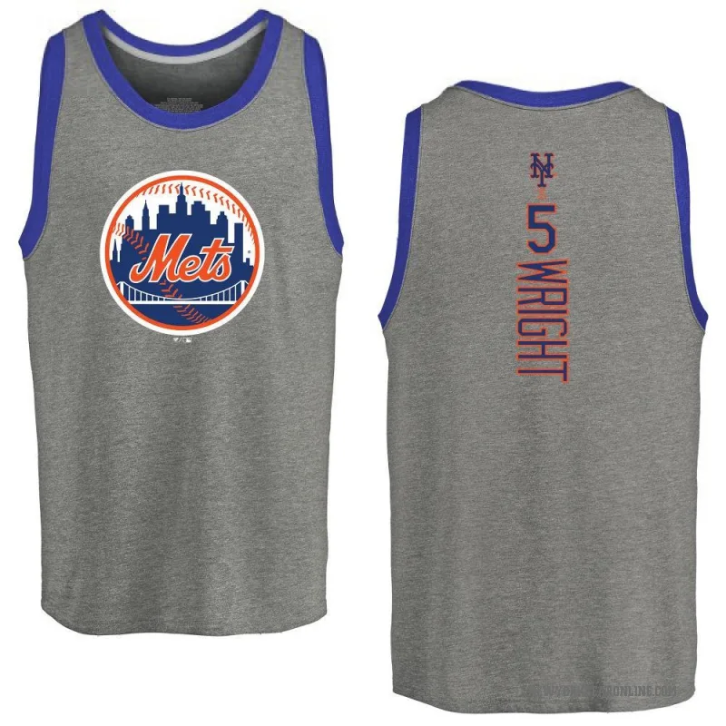David Wright Youth Ash New York Mets Backer Tank Top -