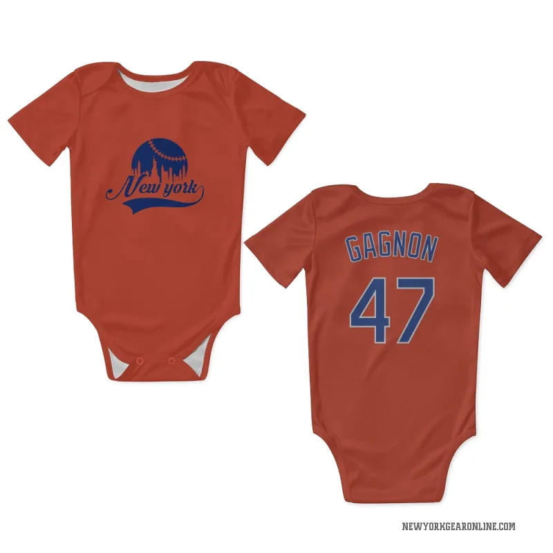 Drew Gagnon  Black New York Mets  Newborn & Infant Bodysuit