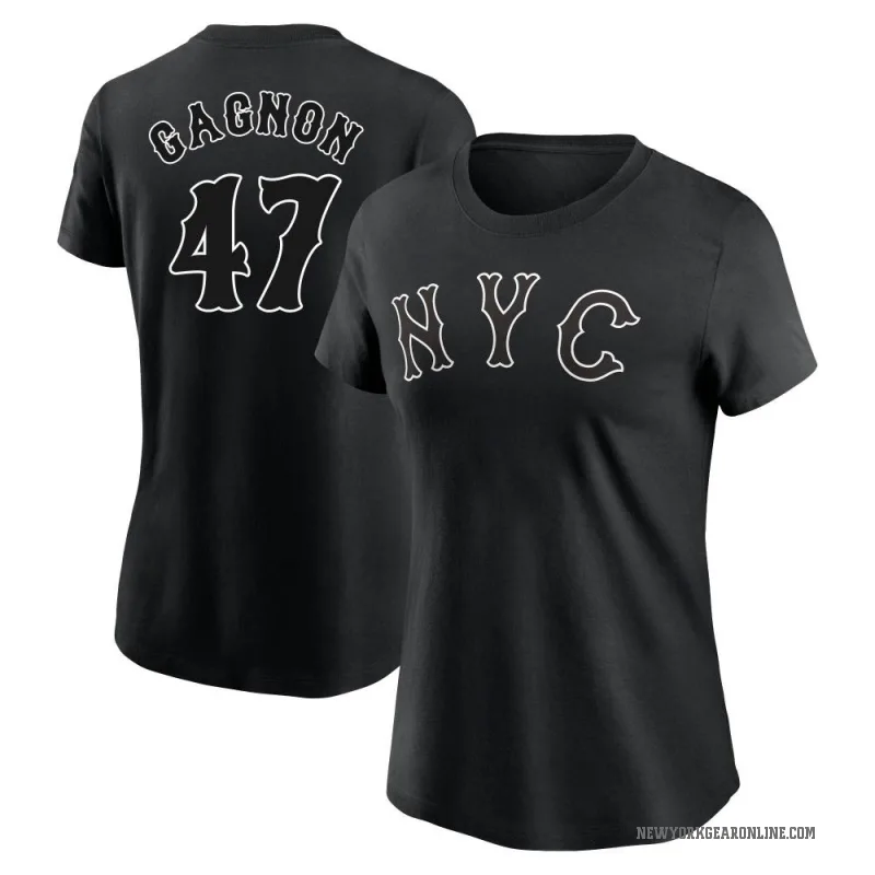 Drew Gagnon Women's Black New York Mets 2024 City Connect T-Shirt