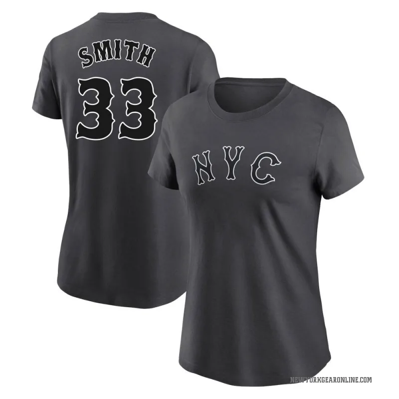 Drew Smith Women's New York Mets Graphite 2024 City Connect Fuse T-Shirt