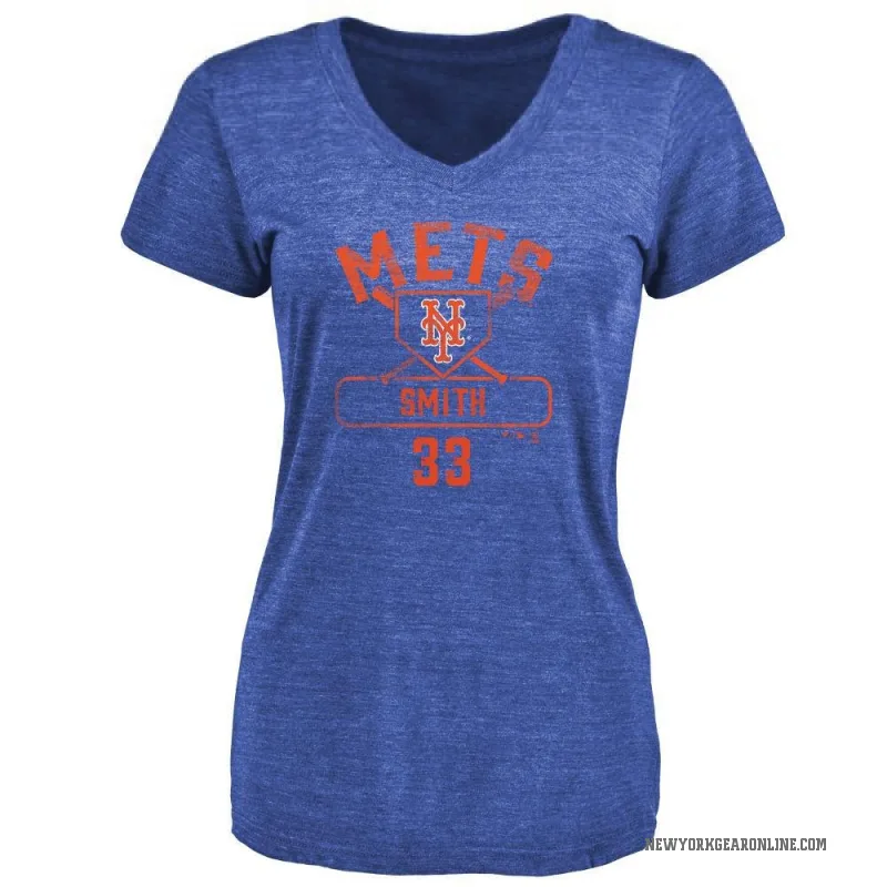 Drew Smith Women's Royal New York Mets Base Runner T-Shirt -