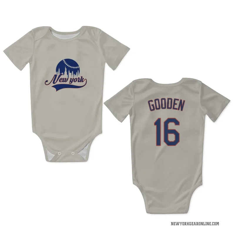 Dwight Gooden  Cream New York Mets  Newborn & Infant Bodysuit