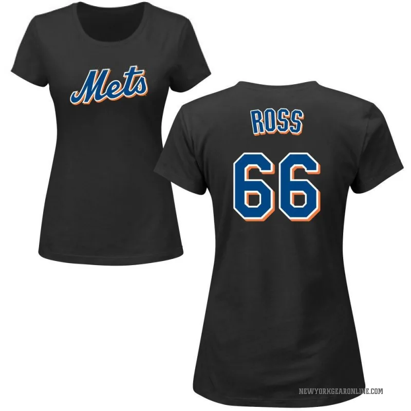 Dylan Ross Women's Black New York Mets Roster T-Shirt -