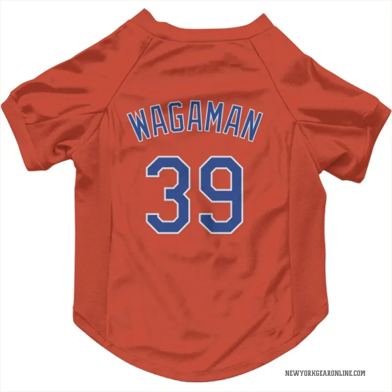 Eric Wagaman Black New York Mets Cat & Dog Pet Jersey