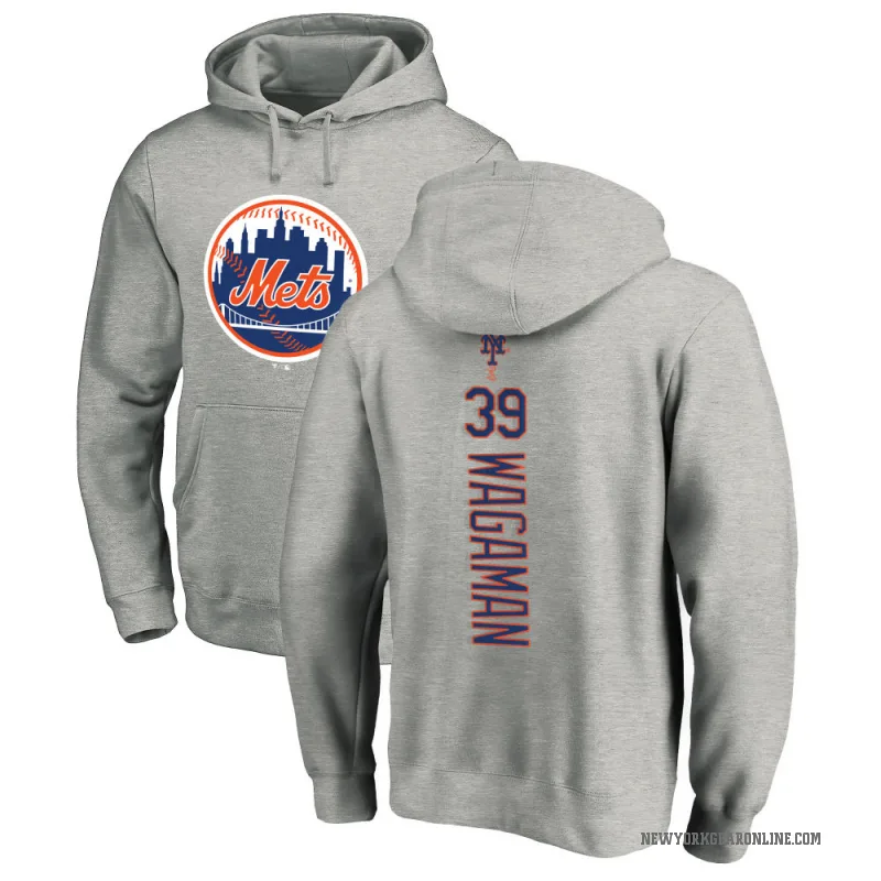 Eric Wagaman Men's New York Mets Ash Backer Pullover Hoodie