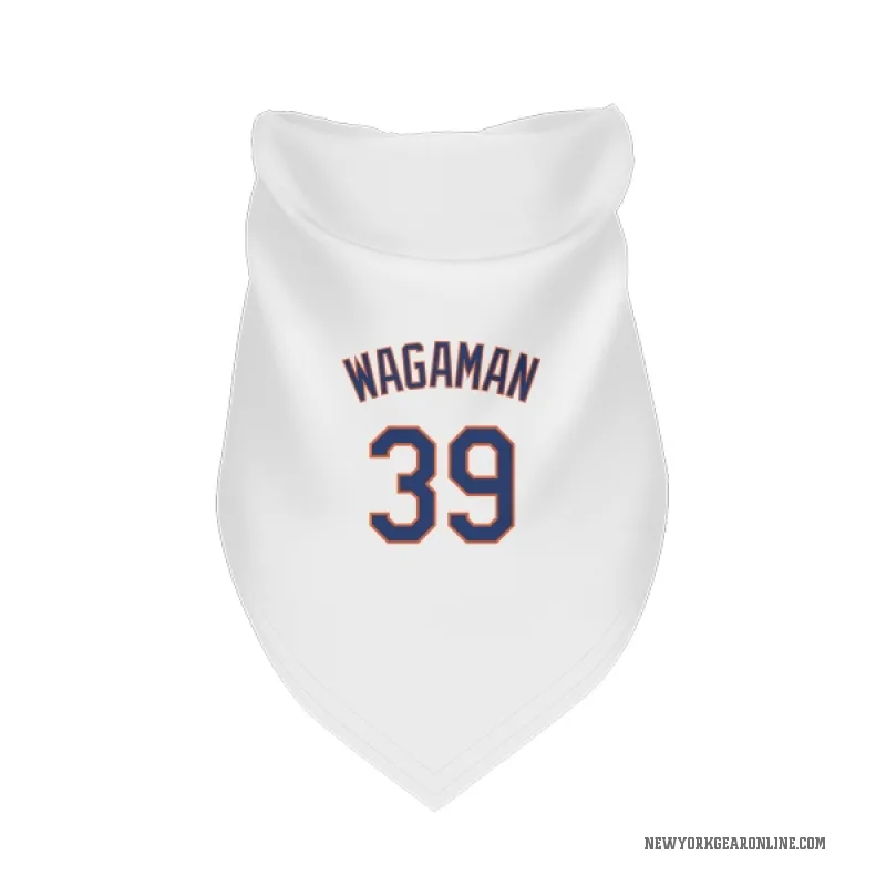 Eric Wagaman  White New York Mets  Cat & Dog Pet Bandana