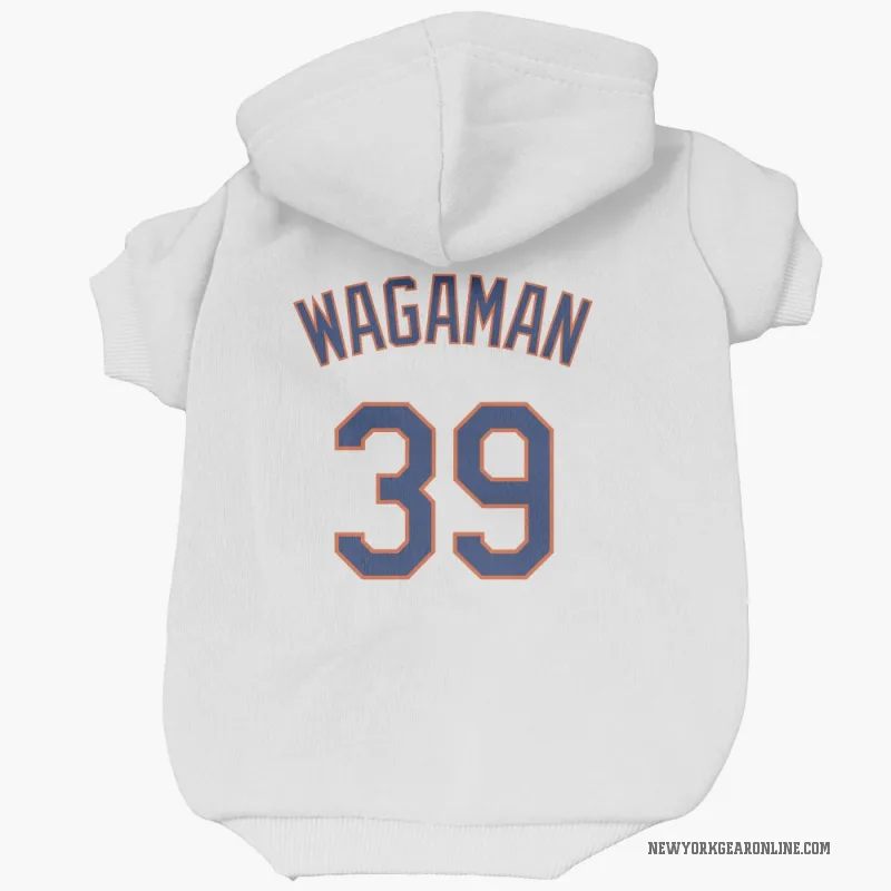 Eric Wagaman  White New York Mets  Cat & Dog Pet Hoodie